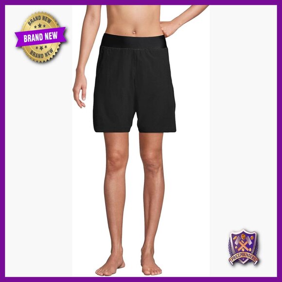 Other - Quick Dry Swim Cover-Up Shorts with Panty, High Waist, UPF 50, 9" Inseam